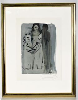 Salvador Dali (1904-1989) Spanish,Signed Woodblock