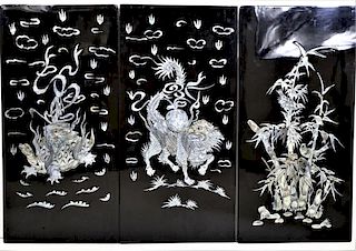 Vietnamese Inlaid Mother of Pearl Panels