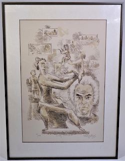 Chaim Gross (1904-1991) Lithograph,Signed & Dated