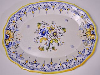 Spanish Floral Pattern Platter