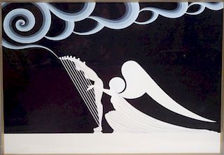 Erte "The Angel Andarp" Lithograph