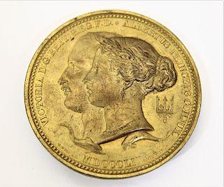 1851 Medallion of Queen Victoria and Prince Albert