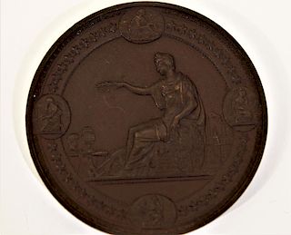 1876 Philadelphia International Exhibition Bronze Medal
