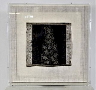 Chinese Textile in Plexiglass