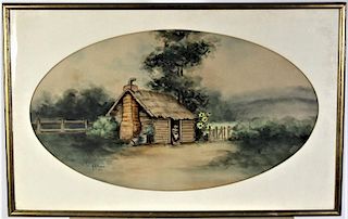 Signed Busch, Watercolor 1905