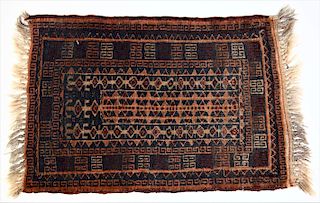 Semi-Antique Afghan Rug