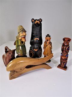 Collection of 6 Misc Wooden Pieces