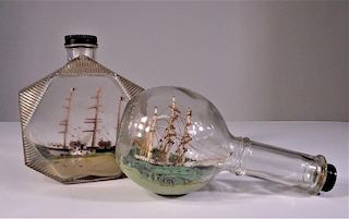 Pair of Ships in Bottles
