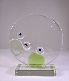 Luciano Gaspari (Italian 1913-2007) Glass Sculpture