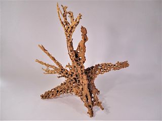 Sandalwood Tree Root, Indonesian with Figures