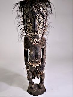 Papua New Guinea Wood Carving Statue
