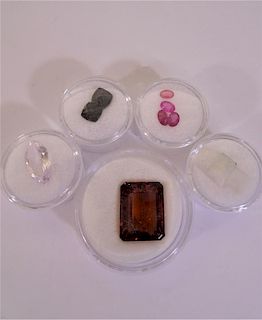 Ruby, Amethyst, Citrine, Sapphire, & Moonstone