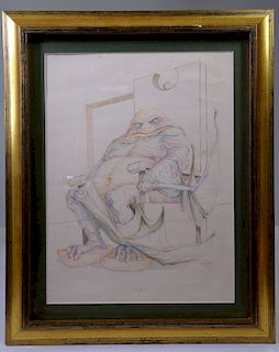 New Orleans Caricature Signed G. Hoover