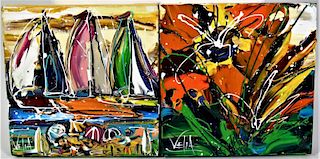 Velia Newman (b. 1969) Australian Acrylics/Canvas