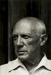 GILLES EHRMANN (French 1928-2005) A PHOTOGRAPH, "Pablo Picasso à Vence, 1956,"