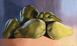 ELLEN BERMAN (American/Texas 20th/21st Century) A PAINTING, "Chayote Cluster," 2002,