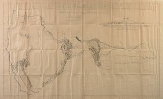 AN ANTIQUE MAP, "Map of an Exploring Expedition to the Rocky Mountains in the year 1842 and to Oregon & North California in the Years 1843-44," BALTIM