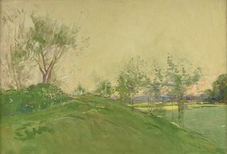 WILLIAM J. FORSYTH (American 1854-1935) A PAINTING, "Impressionist Landscape,"