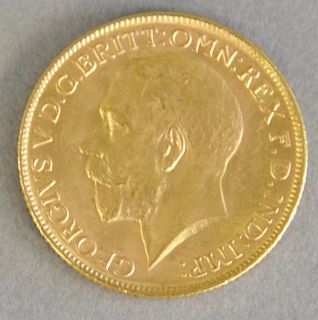 Gold Sovereign 1914, 8 grams.
