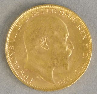 Gold Sovereign 1903, 8 grams.