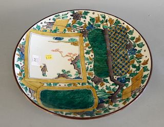Large Japanese porcelain charger. dia. 15 1/2 in.