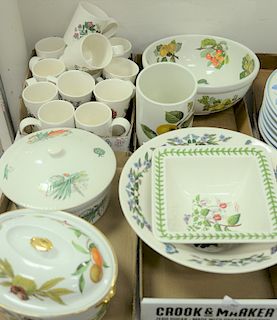 Four box lots to include Susan Williams-Ellis Botanical Garden and Garden of Fruit lot to include cups, bowls, vase, royal worcester...