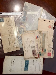 OLD A lot of US Stamps and letters