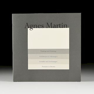 AGNES MARTIN (Canadian/American 1912-2004) A PORTFOLIO BOOK WITH PRINTS, "Paintings and Drawings 1974-1990, Suite of Ten," AMSTERDAM, MARCH 22, 1991,