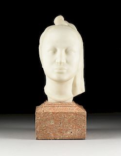 NATHANIEL CHOATE (American 1899-1965) A SCULPTURE, "Head of Youth," 1932,