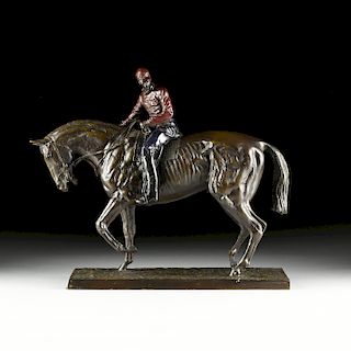 after ISIDORE JULES BONHEUR (France 1827-1901) A SCULPTURE, "Le Grande Jockey," 20TH CENTURY,