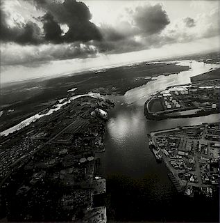 GEOFF WINNINGHAM (American/Texas b. 1943) A PHOTOGRAPH, "Houston Ship Channel," 1982,