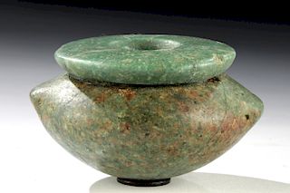 Gorgeous Egyptian Predynastic Naqada Greenstone Jar