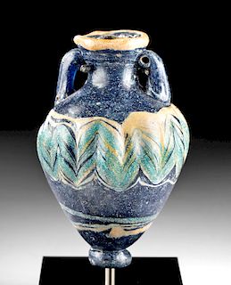 Beautiful Greek Core-Formed Glass Amphoriskos