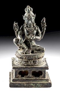 18th C. Javanese Bronze Avalokiteshvara