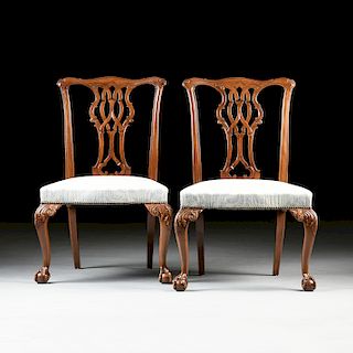 A GROUP OF EIGHT BAKER, KNAPP & TUBBS MAHOGANY DINING CHAIRS, AMERICAN, CIRCA 1976,