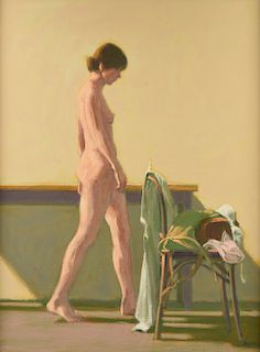 WILLIAM ANZALONE (American/Texas b. 1935) A PAINTING, "Nude,"
