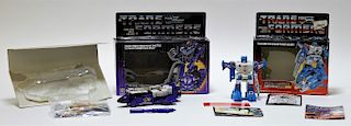 2 1985 Hasbro Transformers G1 Astrotrain & Topsin
