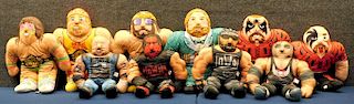 10 Vintage Tonka Toy Biz Plush Wrestling Buddies