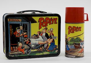 1964 King-Seeley Popeye Lunch Box & Thermos