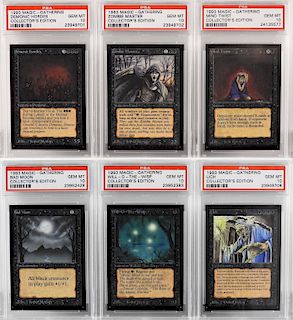 6PC MTG TCG Collector's Edition PSA 10 Swamp Group