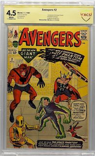Marvel Comics Avengers #2 CBCS 4.5 Gold Stan Lee