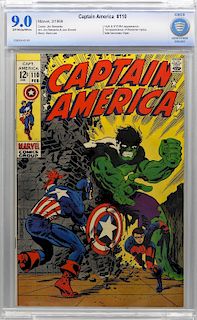 Marvel Comics Captain America #110 CBCS 9.0