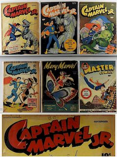 6PC Fawcett Captain Marvel Jr. Master Comics Mary