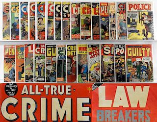 27PC Golden Age Criminal Police Crime Comic Group