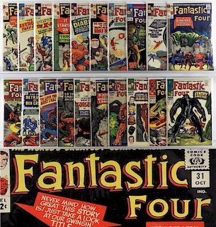 20PC Marvel Comics Fantastic Four #20-#64 Group