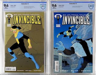 2PC Image Comics Invincible #1 #2 CBCS 9.6