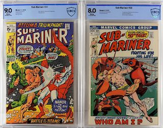 2PC Marvel Comics Sub-Mariner #31 #50 CBCS 9.0 8.0