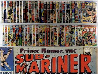 56PC Marvel Comics Sub-Mariner #1-72 Partial Run