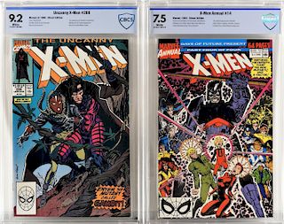 2PC Marvel Comics X-men #266 & Annual #14 CBCS 9.2