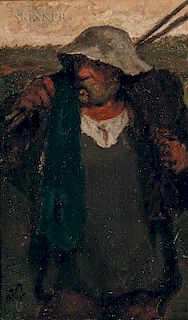 Elihu Vedder (American, 1836-1923)  Italian Peasant